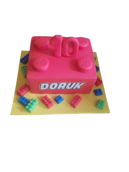Lego Temalı Butik Pasta